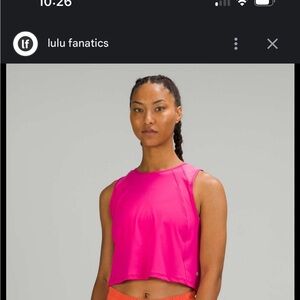 lululemon athletica Sculpt Cropped Tank Top